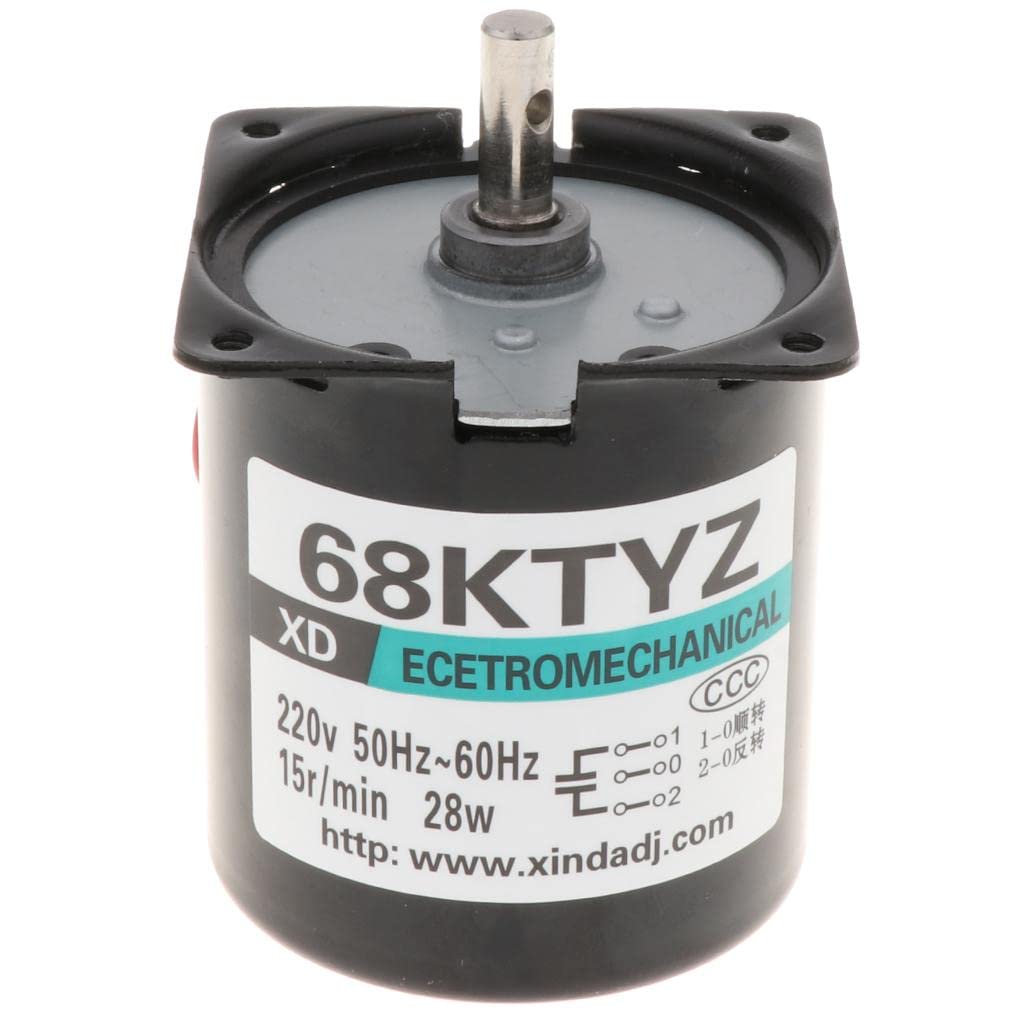 Low Speed AC 220V 28W CW/CCW Micro Permanent Magnet Synchronous Motor 15RPM-image-36