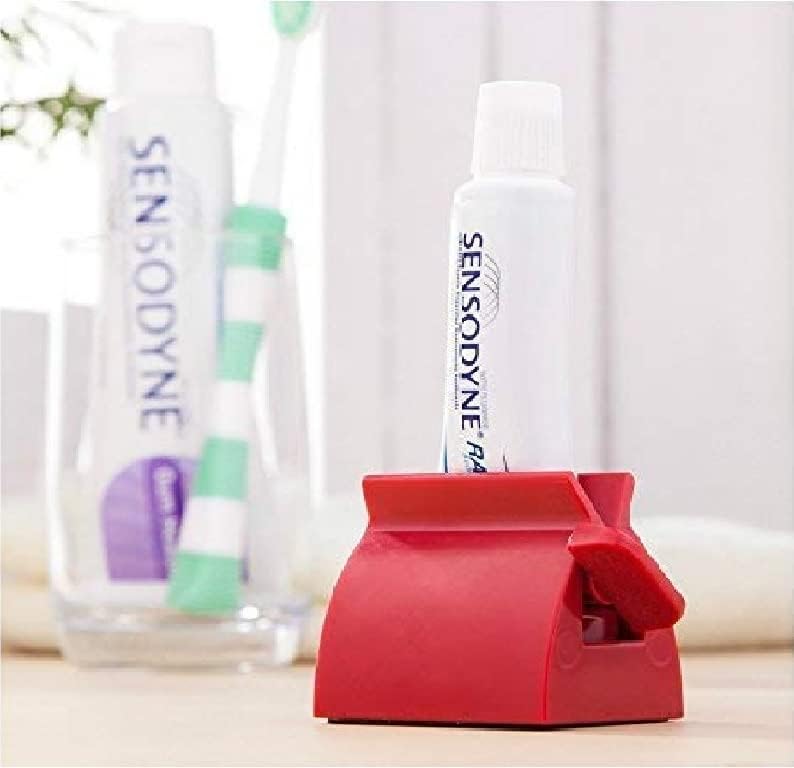 Prostuff.in Plastic Cream Tube Squeezing Dispenser Rolling Tube Squeezer Tooth Paste Squeezer Toothpaste Dispenser,Random Color,1 Pcs-image-8
