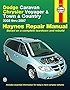 Dodge Caravan, Chrysler Voyager and Town & Country, 2003 thru 2007