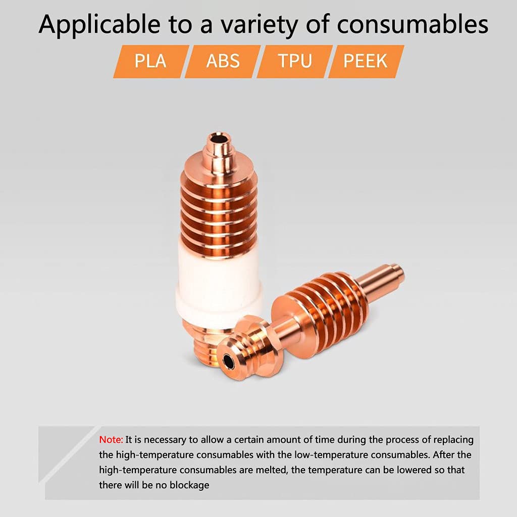 Super Glatte Dragon Core Heatbreak Extruder Hotend Messing Düse Reparatur Für 3D Drucker Hotend