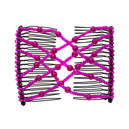 LOVEF 4Pcs Professional Hair Comb Ladies Magic Beads miniatura 4