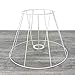 Petite Carcasse Abat-Jour Américain 20 Cm, Armature Cone 8 Branches En Epoxy Anticorrosion Pour E14 - 10