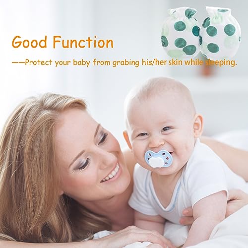 12 Pair Newborn Baby Mittens Infant Baby Gloves for Baby Girls Boys Baby Mittens 0-6 Months No-Scratch Soft Gloves4
