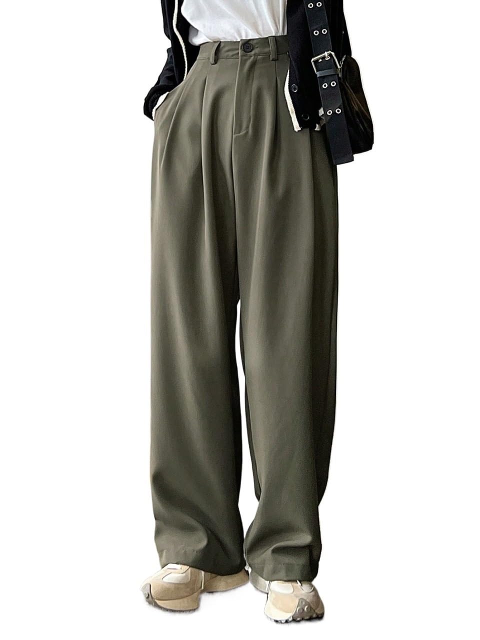RAISER Womens Business Work Casual Pants High Waist Wide Leg Pants