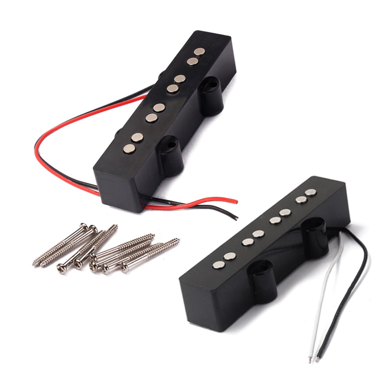 FAVOMOTO Gmb07 Jb Bass Pickup 4 String Electric Bass Bridge and Neck Open Style Easy Install