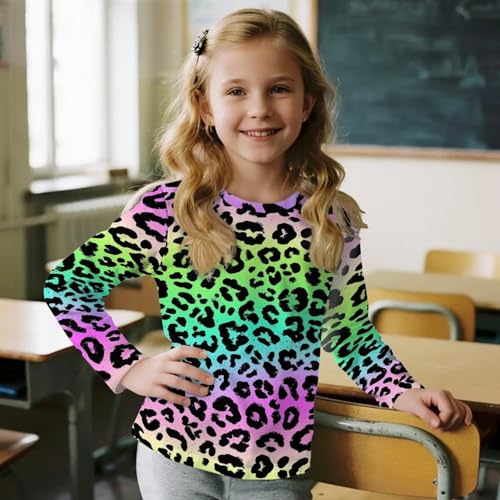 Image of Uourmeti Teens Girls Long Sleeve T Shirts Fall Outfits Boys Active Sportswear Running Tops