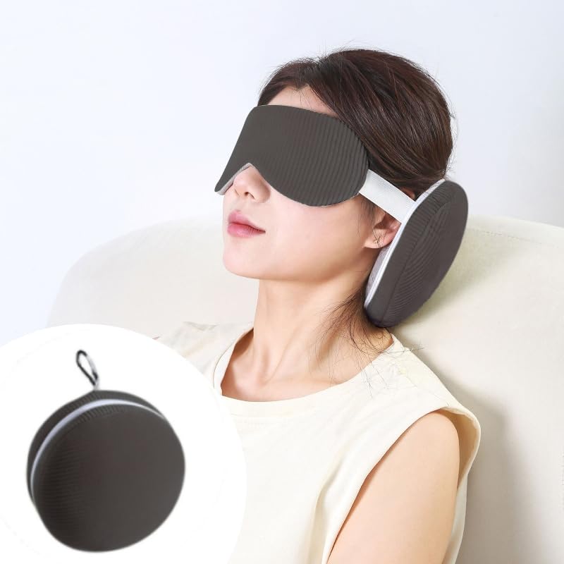 Amazon.com: 2-in-1 Travel Pillow and Eye Mask Packable Head and