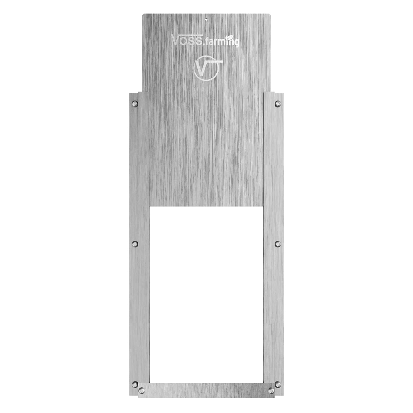 VOSS.farming Hühnerklappe Tür, Hühner-Schiebetür für automatische Hühnerklappe, Alu 220 x 330mm, Hühnertür, Aluminiumklappe