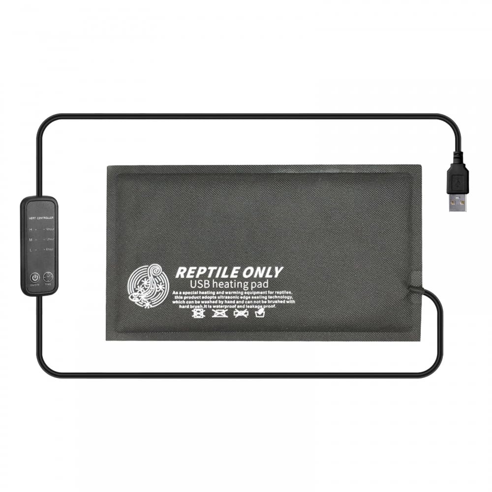 DONGKER Tappetino Riscaldante per Rettili,USB 5 V Tappetini Riscaldanti per Tartaruga Riscaldatore per Lucertola Geco Serpenti Rane
