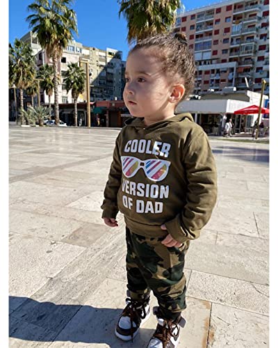 Disaur Toddler Boy Clothes Baby Boy Outfits, Toddler Fall Winter Letter Printed Hoodie Sweatshirt Tops+Long Pants (Camo,4-5T) #TOP1