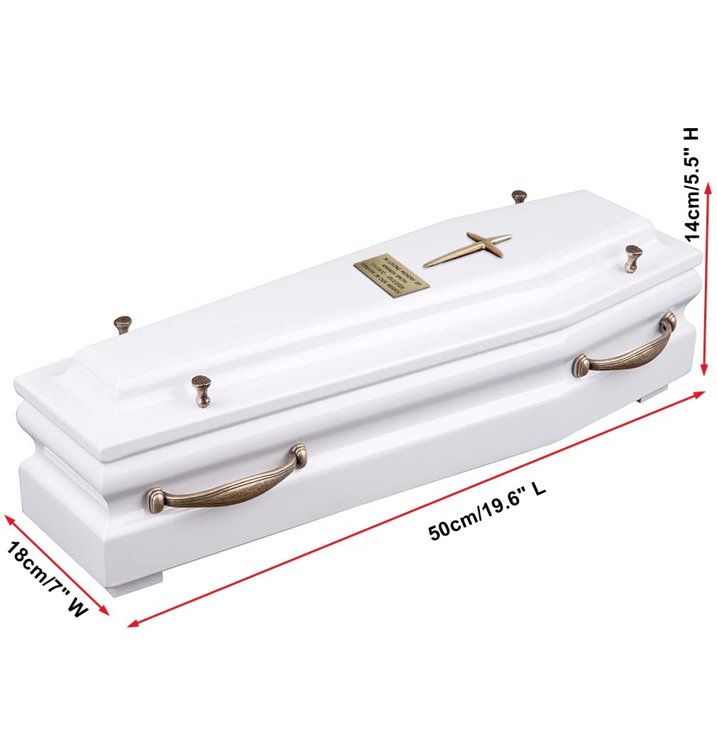 Remember Forever Drewniana szkatułka dla niemowląt prochy kremacyjne urna dla dorosłych i prochy dla niemowląt trumna trumna URN (brązowa)