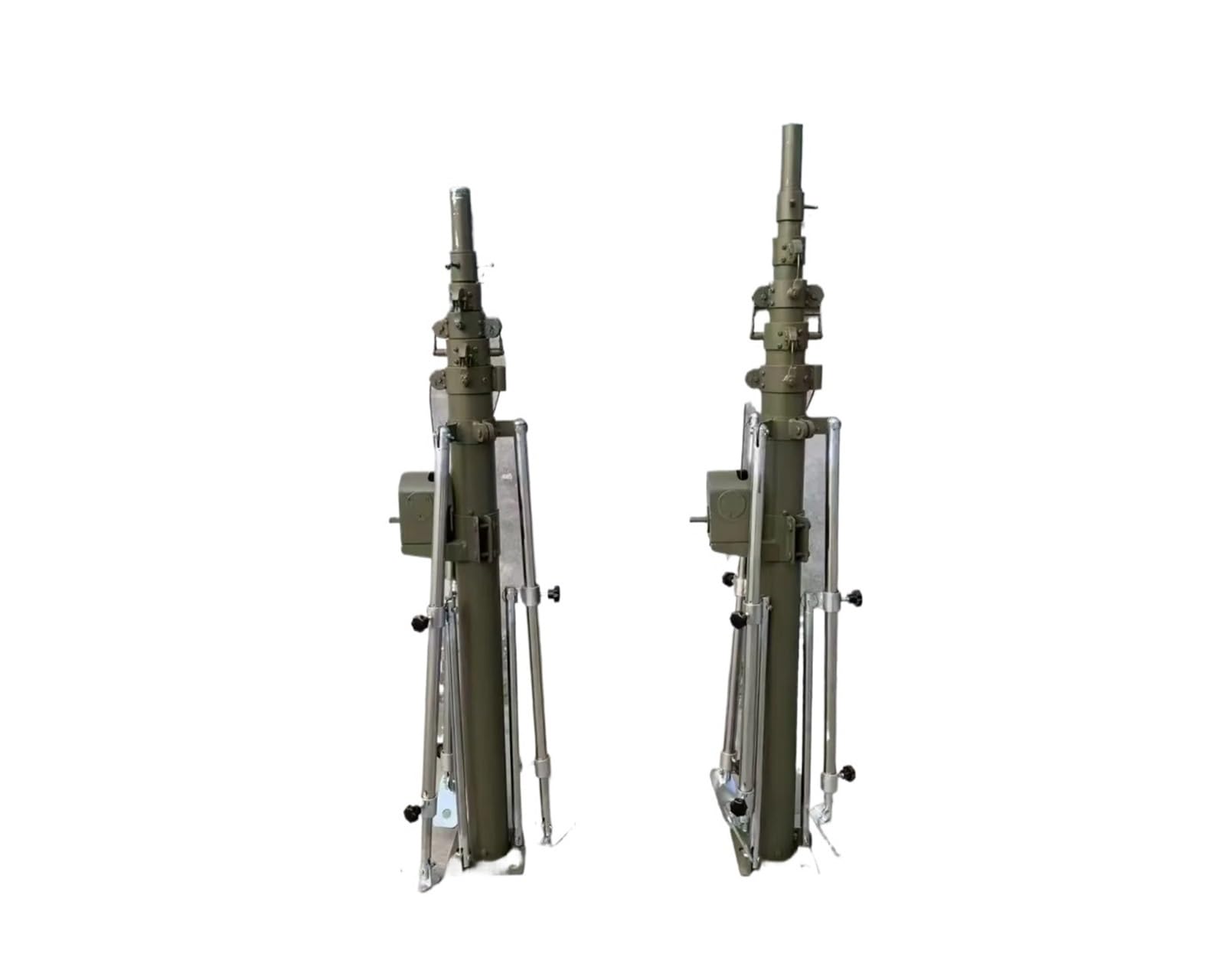Jweinenl 1M 4M To 35M Manual Wind Up Telescopic Light Antenna Tower Mast With Tripod, Telescoping Mast