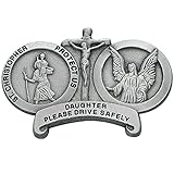 All Patron Saints St Christopher Daughter Drive Safely Auto Visor Clip