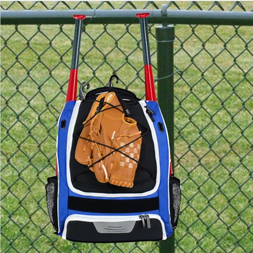 Mochila de béisbol impermeable con correa acolchada y costuras antidesgarro 2