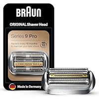 Braun Series 9 Pro Elektrorasierer Scherkopf, ORIGINAL Ersatzscherteil vom Hersteller passend für Braun Herren Rasierer Series 9 Pro, 94M, chrom, 1er Pack