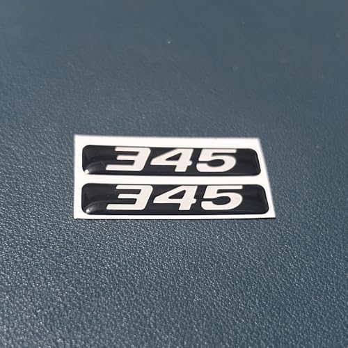 Image of 2PCS Key Fob Badges Compatible with Challenger Charger Durango Vehicle 2015-2024- Set of 2 - Finest Stickers Inlays Emblems for 345 Style, Perfect for Decals [Car Key not Included] (White,345)