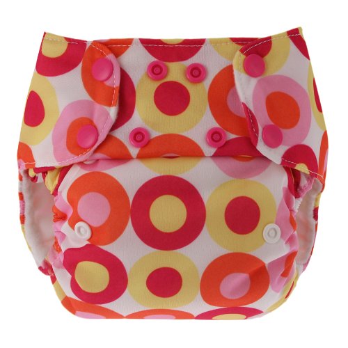 Swaddlebees Econappi Diaper Snaps, Pink Lemonade (Discontinued by