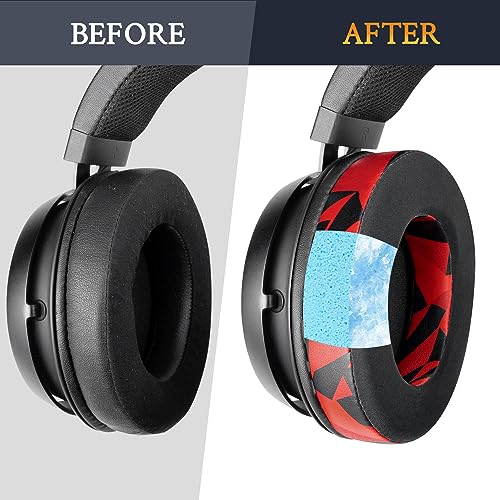 SOULWIT Cooling-Gel Ear Pads Cushions Replacement, for Razer Kraken 2019/Tournament Edition/Ultimate/Kitty - Image 4