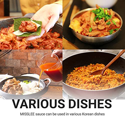 MISSLEE Tteokbokki Sauce Mix, for Quick & Easy tteokbokki at home, 5 Pack, 2 Servings each, Level 2 Original, Authentic Korean Flavor with Balanced Spiciness, Korean Sauce for Rice Cakes