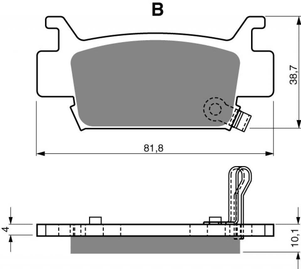 Goldfren Ceramic Front Brake Pads For Honda TRX 500 Fourtrax Foreman 4x4 (2005-2011) – 2-Pack