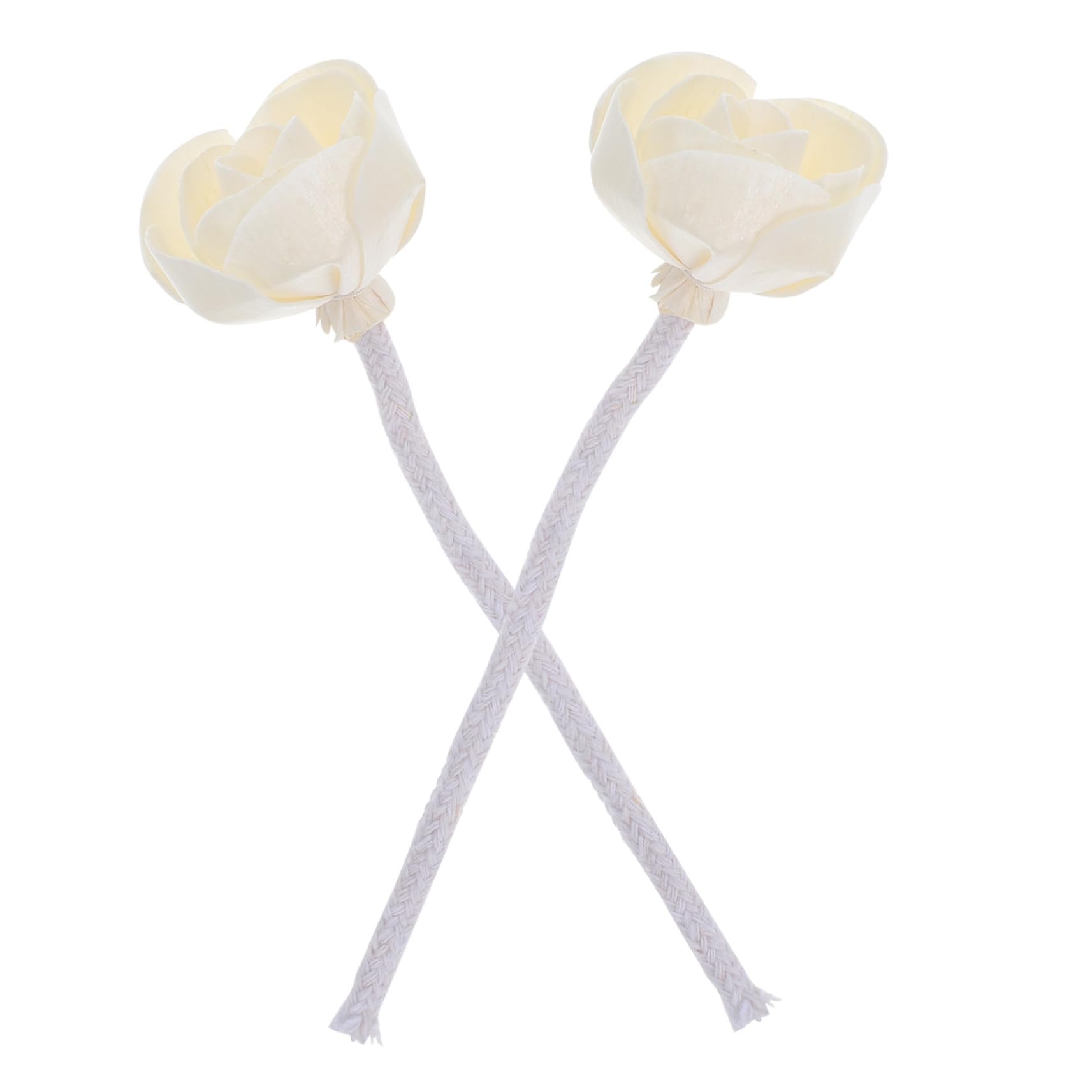 Diffuseur d'arôme tête de fleur en coton pliable et bois naturel