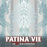  Patina Vie Pattern 2022 Calendar: Pattern Calendar 2022  Lunar Moon Phases  Kalender Calendario Calendrier  BONUS 4 Months 2023
