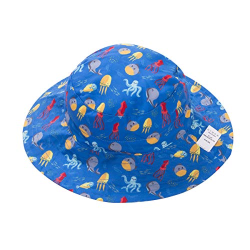 Toddler Baby Girls Summer Bucket Sun Hat Breathable Adjustable Fisherman Hats (Blue, 3-8 Years)
