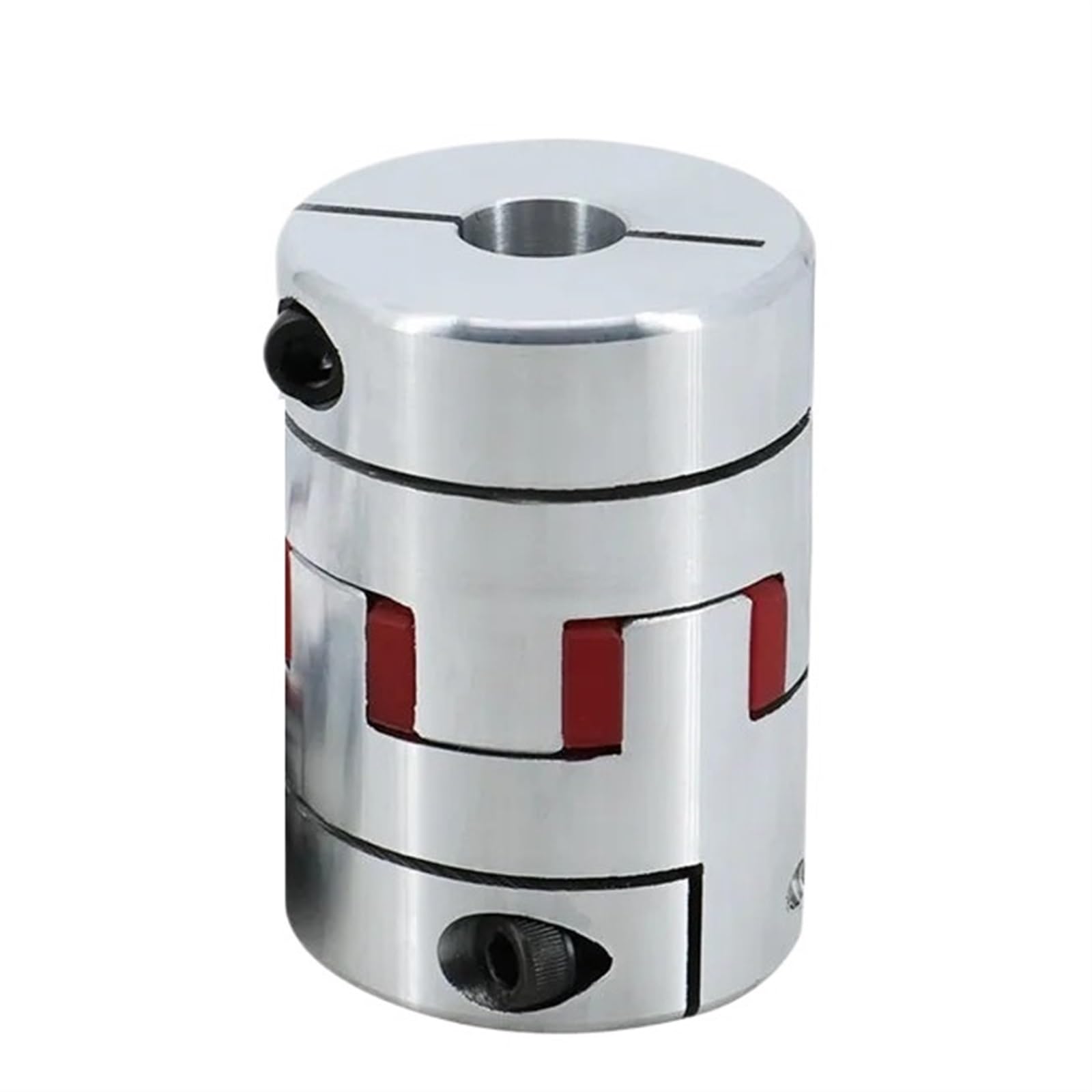 Accouplement de précision, Coupleur flexible à trois mâchoires D40L65 en aluminium, connecteur de moteur avec rainure clavette 5 mm, 1 pièce(16-17(5mm keyway))