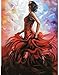 Ziiajune 5D Diamond Painting Kit Completo Donna, DIY Pittura Diamante Art 5D Fai da Te Kit Ballerino, Strass Ricamo a Punto Croce Craft Artigianato per la Decorazione della Parete di Casa 30x40cm
