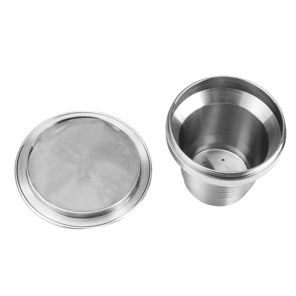 Juego de 5 filtros de café reutilizables de acero inoxidable para LOR