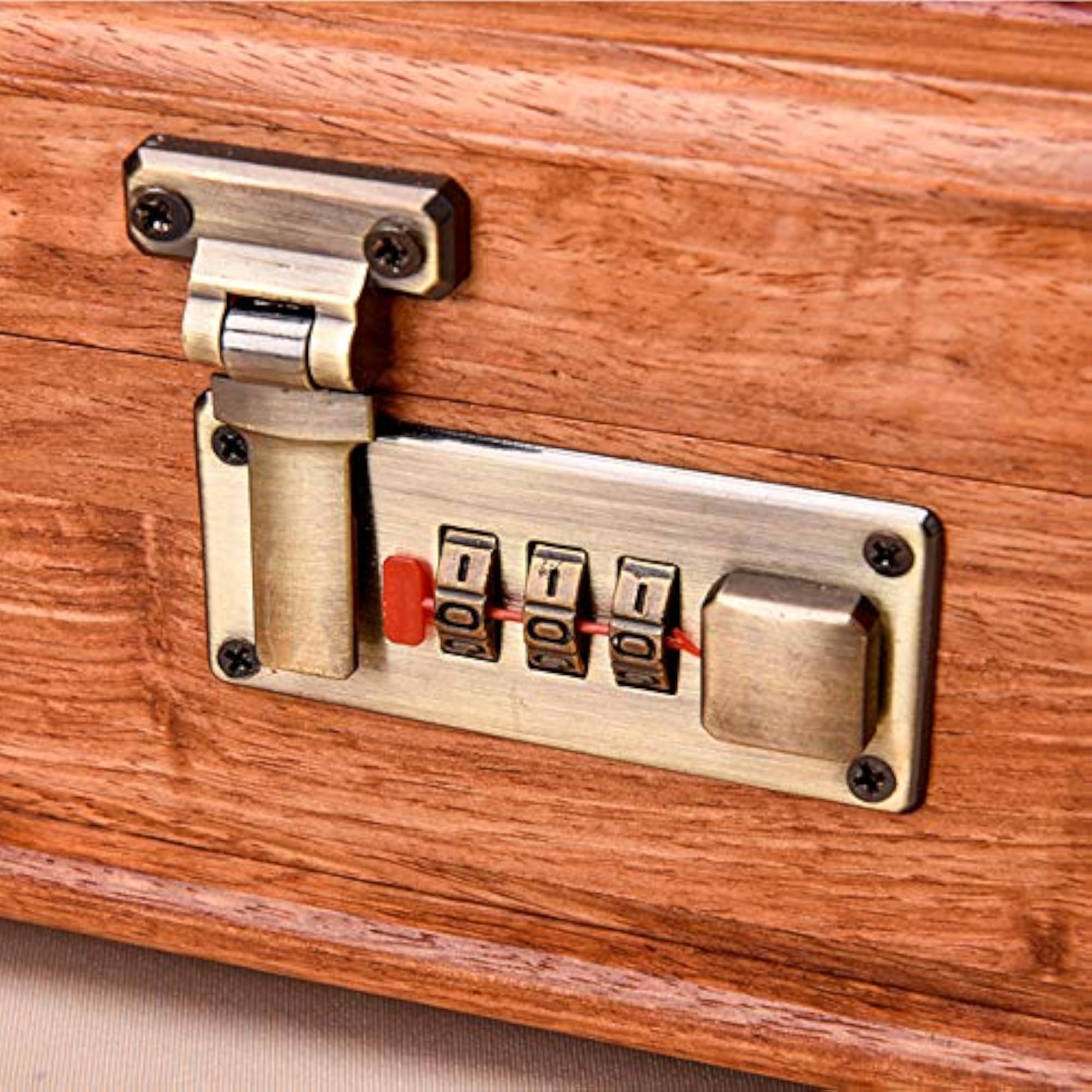 Tool Box Hasp with Combination Lock, 2pcs Set