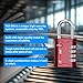 FORGE 4 Digit TSA Approved Combination Lock, Tool Box and Case Lock, Combination Padlock for Travel, Gym, Home. Red 2 Locks.