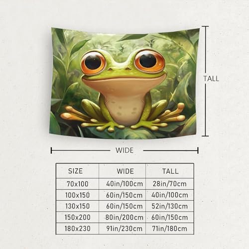 Couverture murale grenouille textile haut de gamme décoration 3D - 6