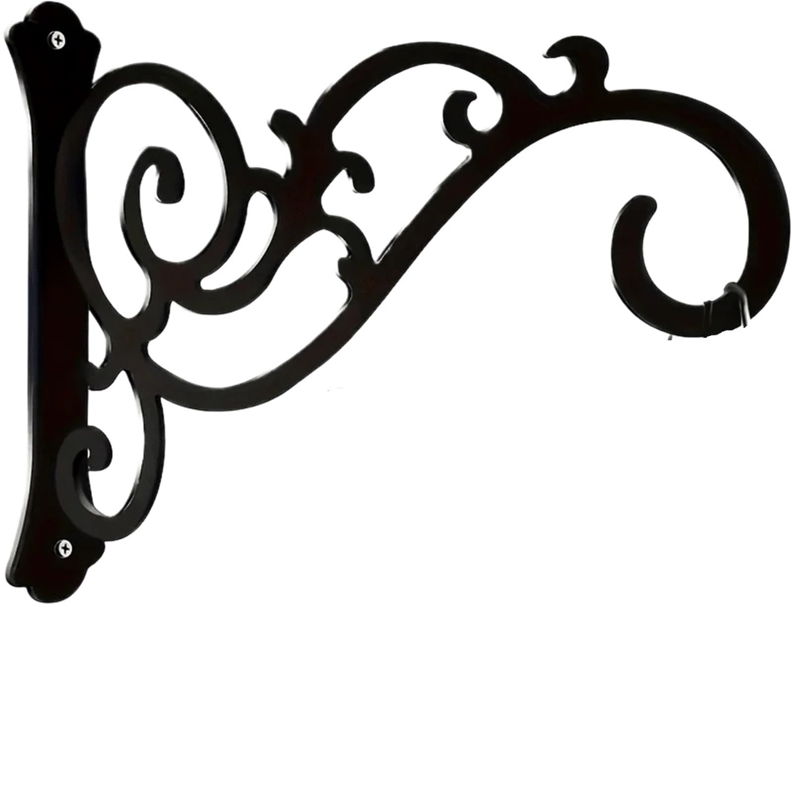 RGOEMHJ 2-Pack Iron Wall Hooks for Hanging Plants, Lanterns & Wind Chimes Metal Brackets for Indoor/Outdoor Home décor for Planter Flower