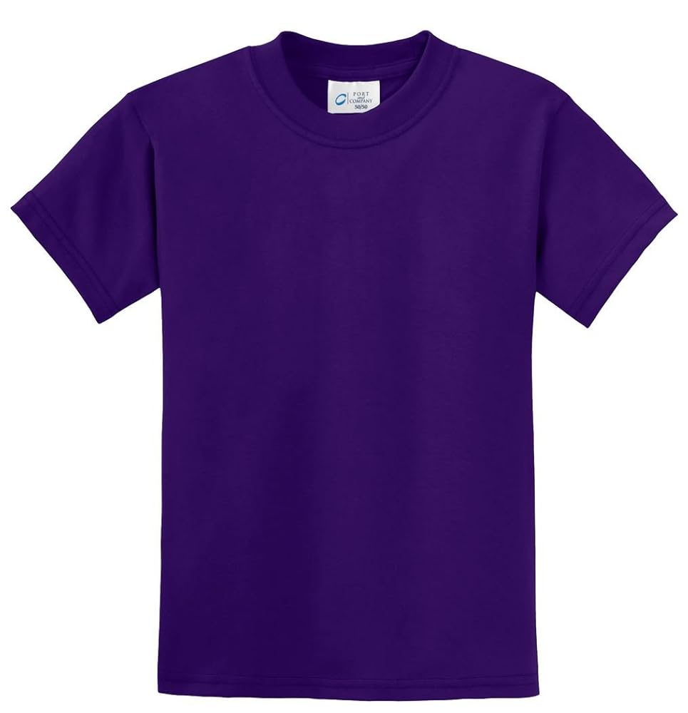 Amazon.com: Port & Company Youth 50/50 Cotton/Poly T-Shirt