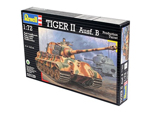 Revell Modellbausatz Panzer 1:72 - Tiger II Ausf. B im Maßstab 1:72, Level 4, originalgetreue Nachbildung mit vielen… – Bild 7