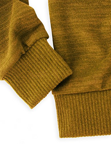 Ohoo Mens Turtleneck Sweater with Ribbed Cuffs and Hem in Slim Fit Long Sleeve4