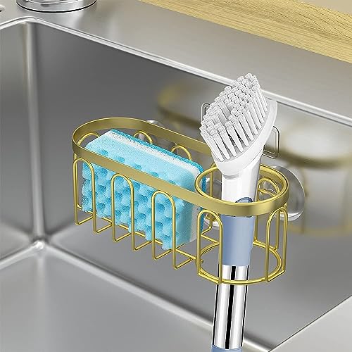 Porte-éponge sans perçage pour ranger brosse à vaisselle et savon sans abîmer