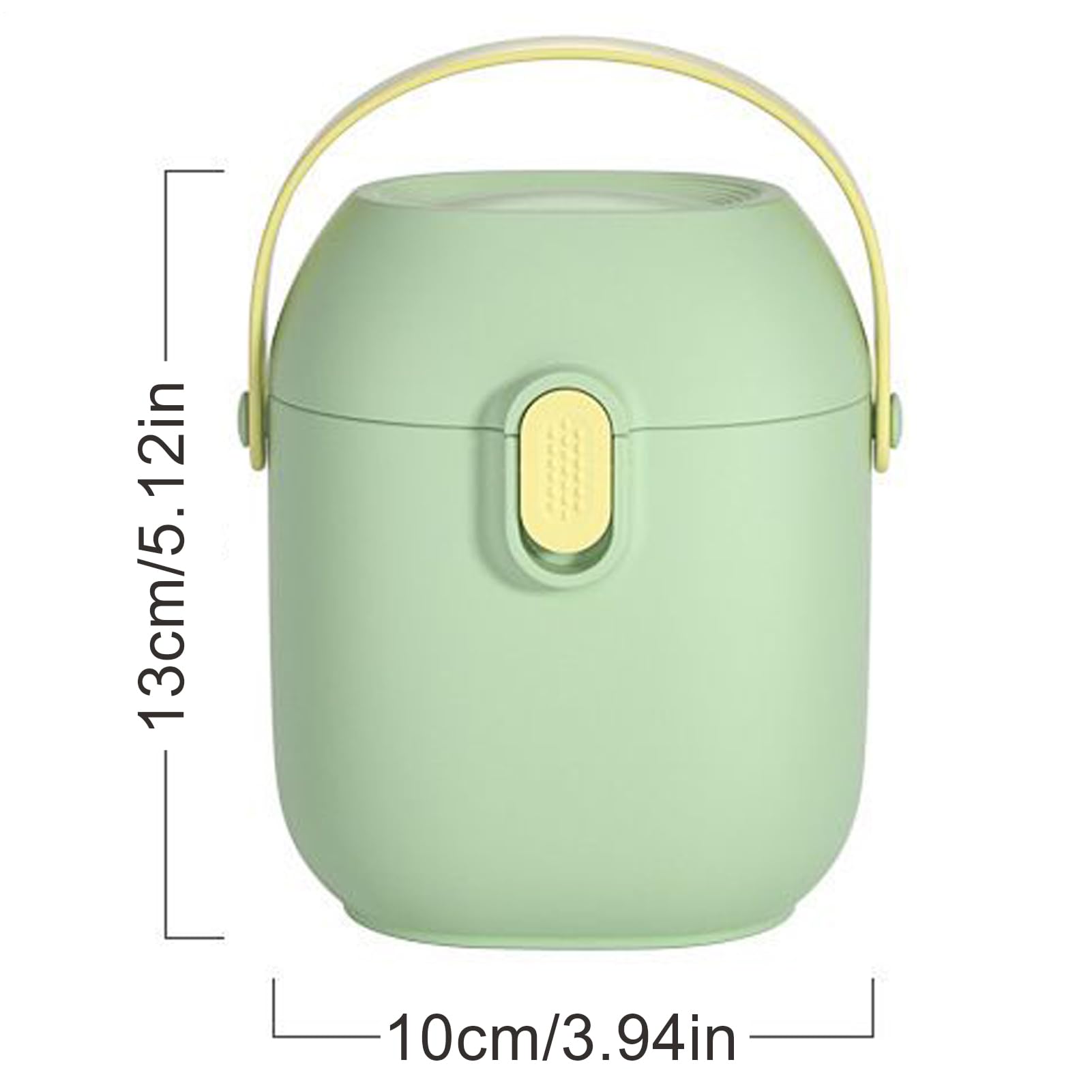 Dispensador de Leche de Viaje Portátil - Dispensador para Harina de Arroz con Cuchara - Organizador para Viajes Guarderías Paseos en Cochecito Canguros Playas Avión Tren
