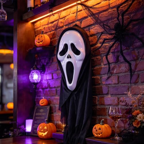 Scary Halloween Mask for Adults, Full-Head Mask for Halloween Party - image 4