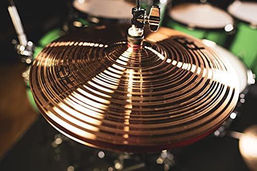 Meinl Cymbals HCS Bronze Hihat 13 Zoll (Video) Schlagzeug Becken – Paar – (33,02cm) B8 Bronze, Traditionelles Finish (HCSB13H)