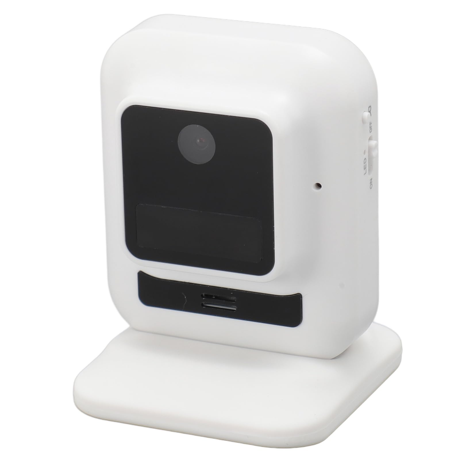 Fabater Caméra de sécurité, Caméra WiFi sans Fil 2 MP, Caméra Portable pour Nounou, Caméra Intelligente de Compagnie avec Vue Large à 120 Degrés, Détection de Mouvement et Nocturne
