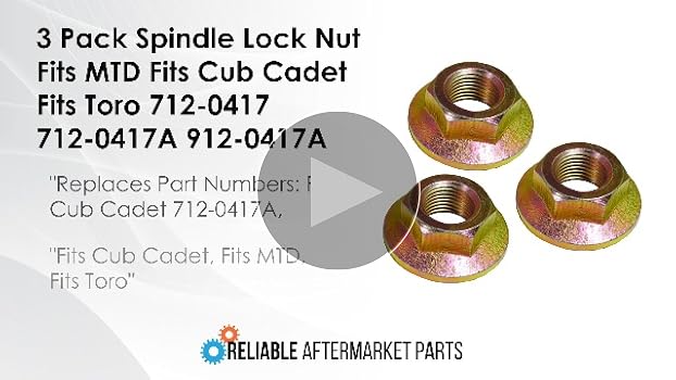 Amazon.com: RaParts 3 Pack Spindle Lock Nut Fits Toro 712