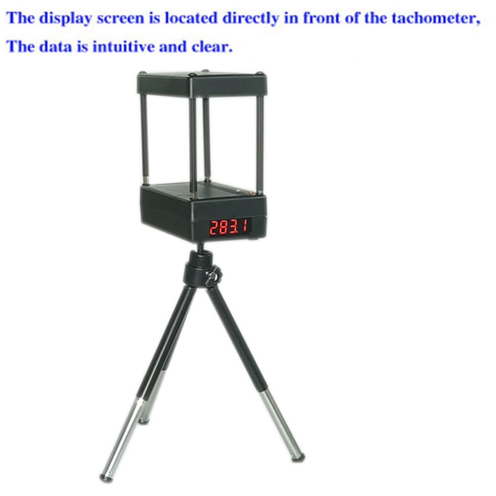 Herramienta cronógrafo recargable, probador de velocidad con trípode, mide velocidades de 1-2000 m/s (4-6500 FPS), ideal para probar tirachinas, tenis de mesa, bádminton