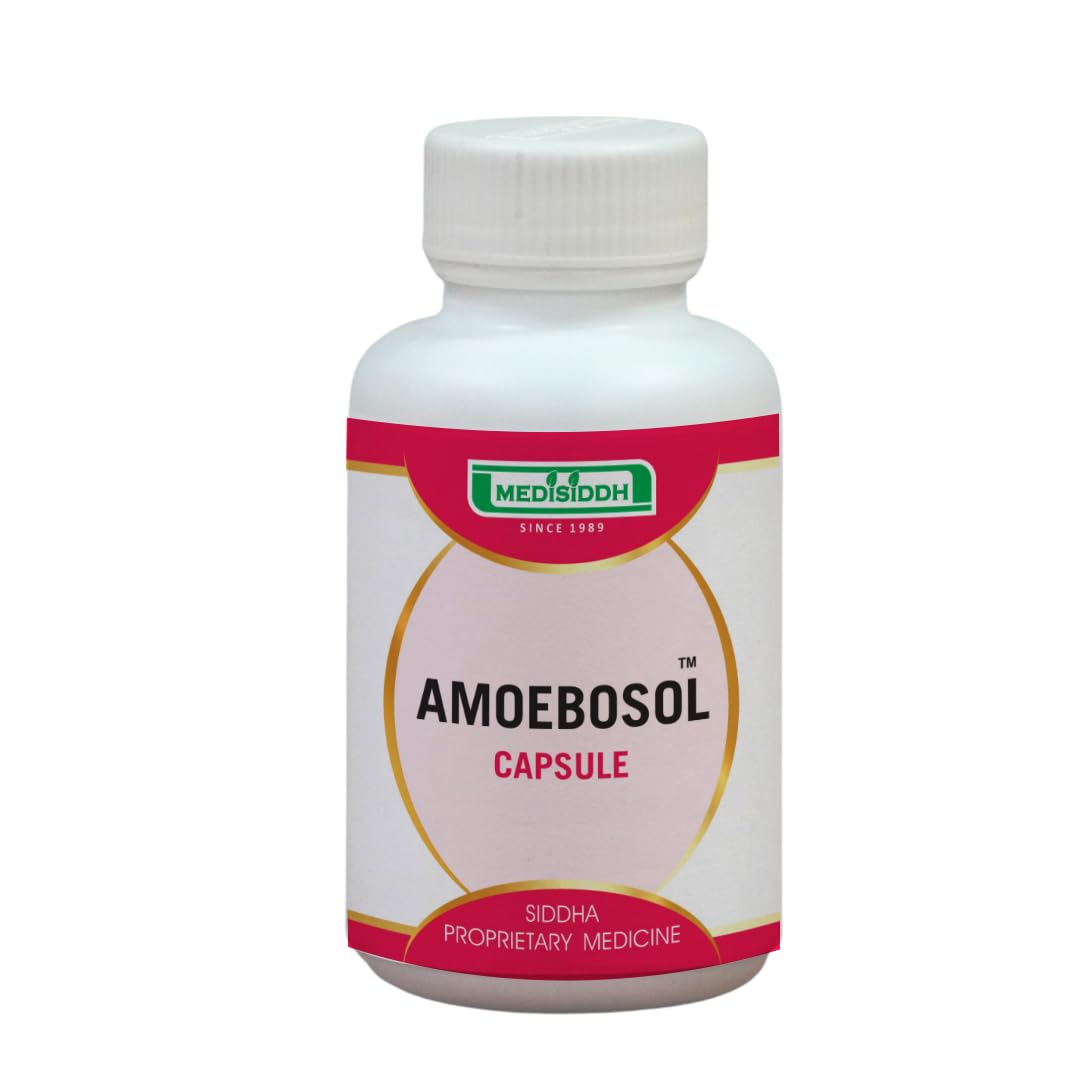 Medisiddh Amoebosol capsule 100 No's | Dysentry problem | Anti-Dysentry | Amoebiasis | Acute and Chronic amoebiasis | Amoebic dysentry | Amoebic colitis