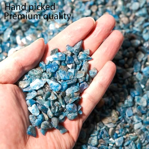Image of Apatite Crystal Chips Bulk 1lb, 900+ Pieces, 5-8mm Natural Gemstones