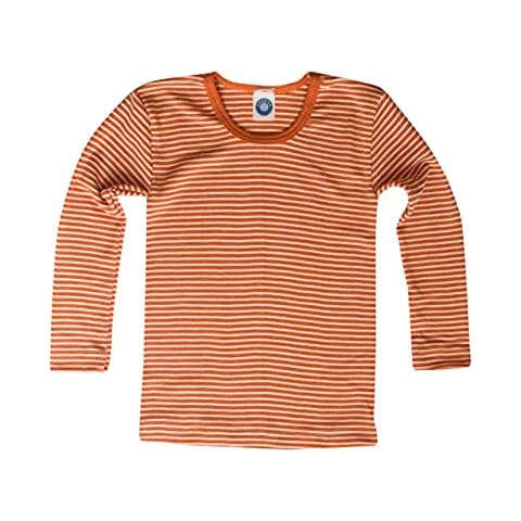 Cosilana Maillot de corps en laine et soie - Orange - 6 ans Cover