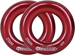 Rappel Ring 25kN Gold Large O-Ring Rope Connector for Rock Climbing Arborist Rescue Hammock and Slackline