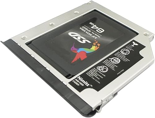 Miniatura 5 de Nimitz Adaptador de disco duro SSD de segundo disco duro compatible con Dell E6430 E6530 E6420 E6520 E6320 E6330 Bahía modular con eyector