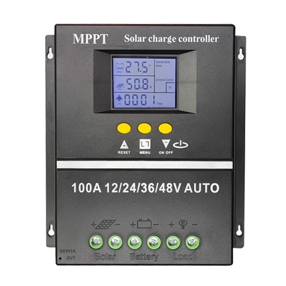 F FABOBJECTS® and dis controller,100A MPPT Solar Controller for 12/24/36/48V Auto RV Acid Lithium Battery LCD Display Dual USB Intelligent Regulator Auto Accessories (B0CY2GDX8H) Amazon Price History, Amazon Price Tracker